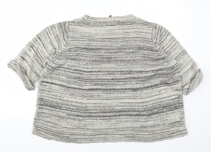 Back view of Next women’s grey jumper, size UK 12