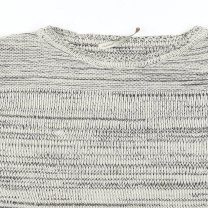 Close-up detail of Next women’s grey jumper, size UK 12