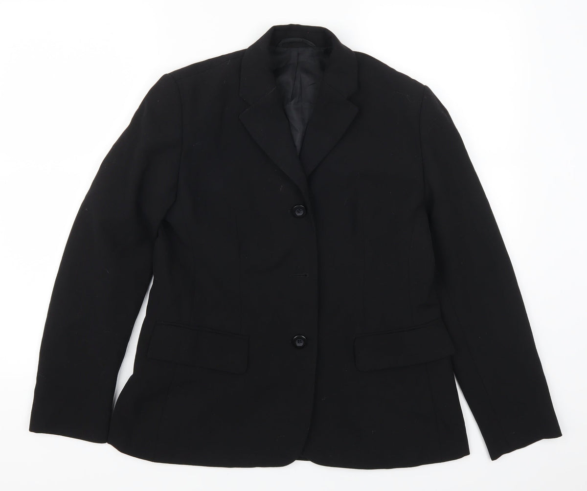 Preworn Womens Black   Jacket Suit Jacket Size 10