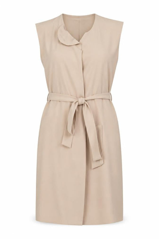 Front view of Boohoo women’s beige jacket, size S