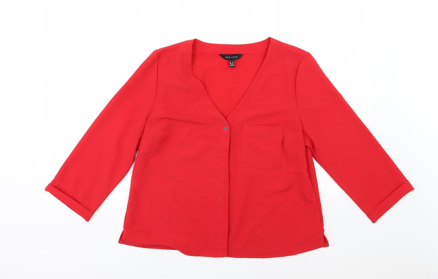 New Look Womens Red   Basic Blouse Size 12