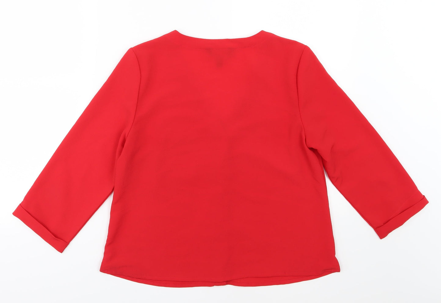 New Look Womens Red   Basic Blouse Size 12