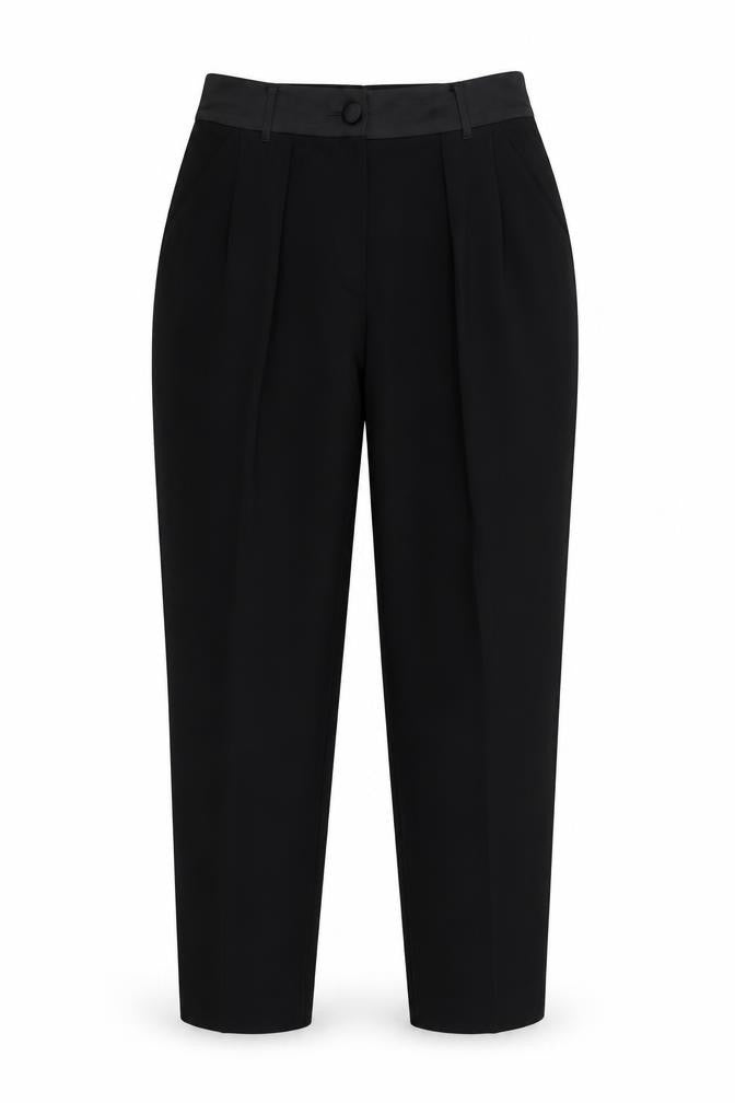 River Island Womens Black  Rayon Trousers  Size 8 L26 in