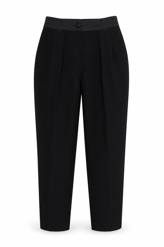 River Island Womens Black  Rayon Trousers  Size 8 L26 in