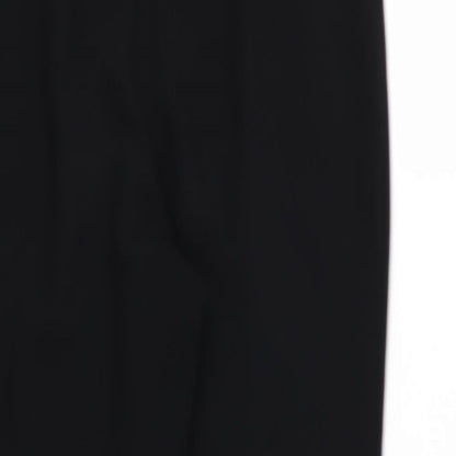 Brand and care label for River Island women’s black rayon trousers, size UK 8, 26-inch leg