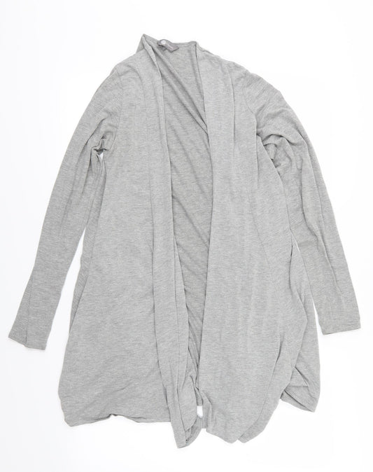 Mia Moda Womens Grey  Jersey Cardigan Jumper Size 12