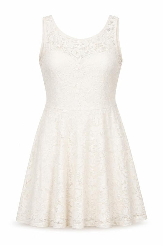 Internacionale Womens Beige   Skater Dress  Size 10