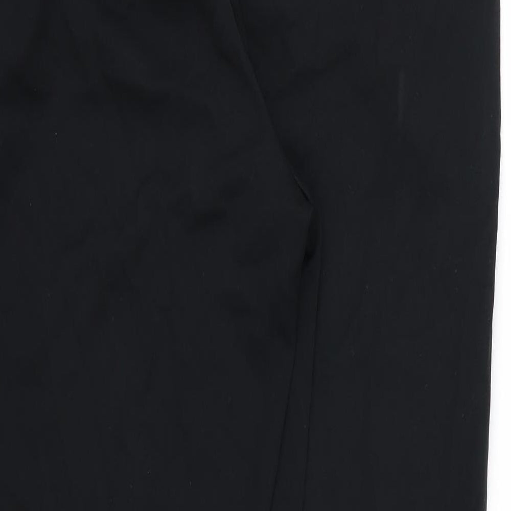 Marks and Spencer Womens Black  Rayon Trousers  Size 12 L30 in