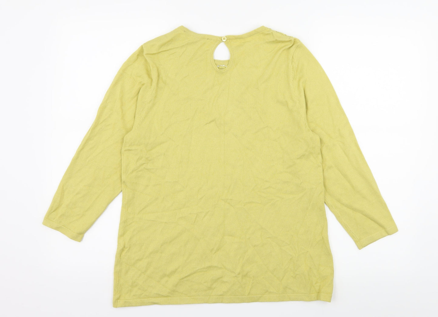 Bonmarché Womens Green  Knit Pullover Jumper Size 12