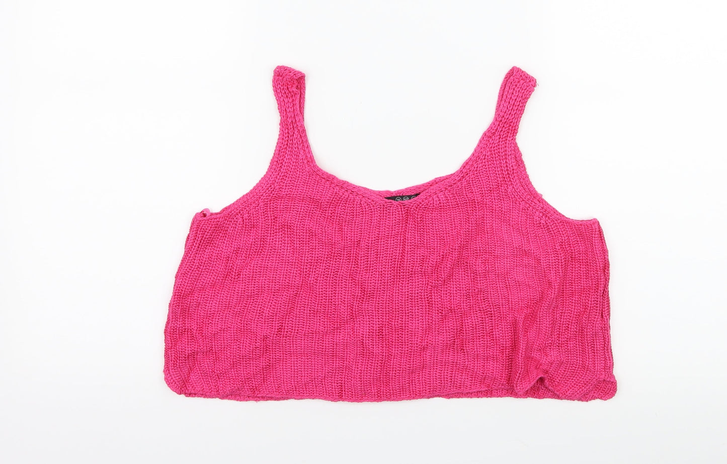 Atmosphere Womens Pink  Knit Basic Tank Size 14
