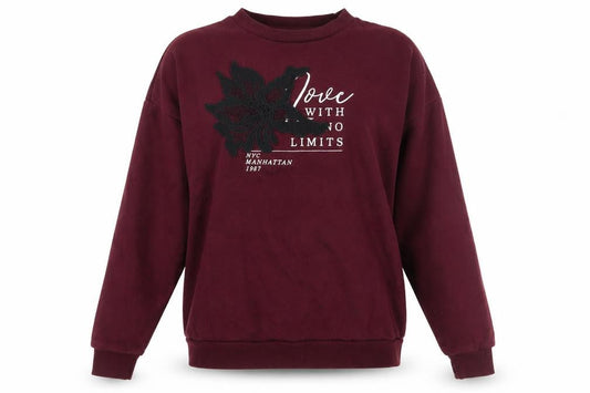 Primark Womens Purple  Jersey Pullover Sweatshirt Size 6  - Slogan