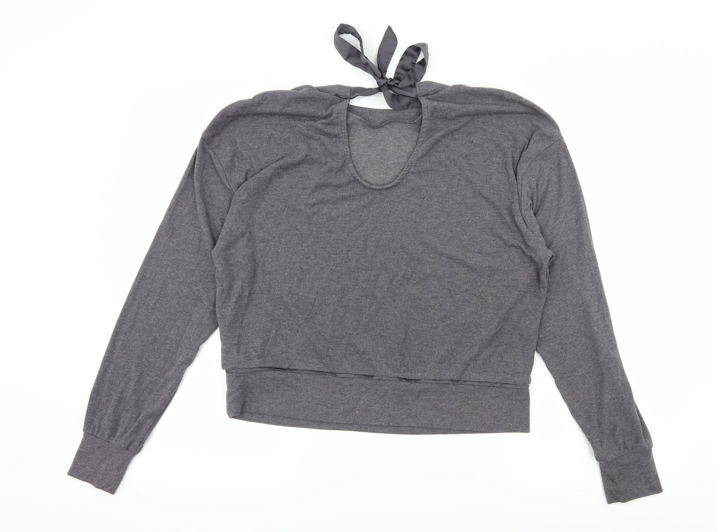 New Look Womens Grey  Jersey Pullover Sweatshirt Size S