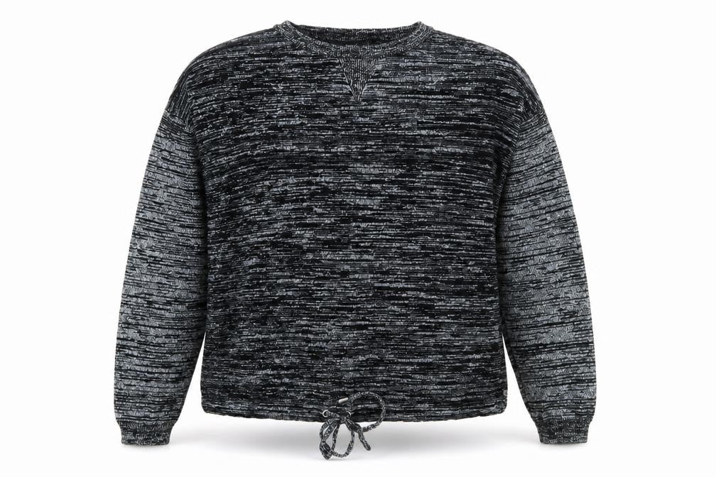NEXT Womens Black Striped Jersey Pullover Sweatshirt Size 12