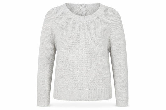 Front view of Primark women’s grey knit jumper, size M