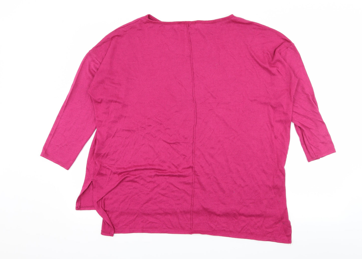 George Womens Pink  Knit Pullover Jumper Size 16