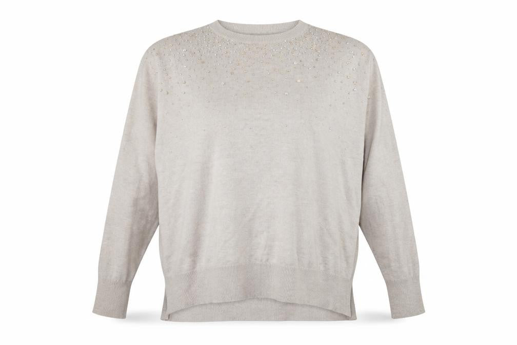 Atmosphere Womens Ivory  Jersey Pullover Jumper Size 10