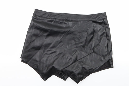 Boohoo Womens Black   A-Line Skirt Size 10