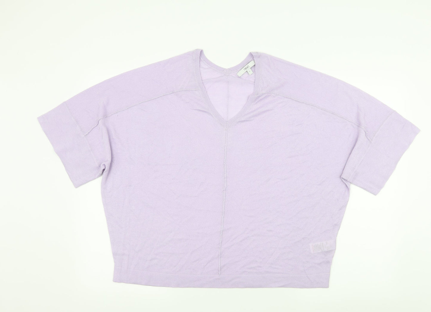 NEXT Womens Purple  Knit Pullover Jumper Size S