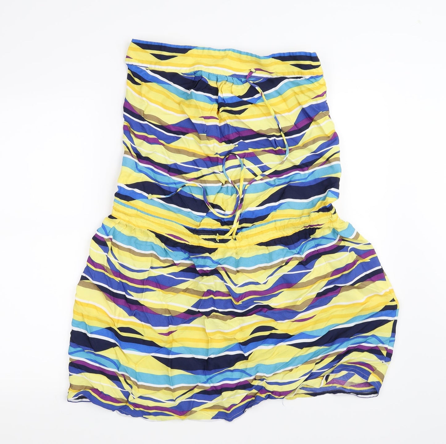 limited collection Womens Yellow Striped  Fit & Flare  Size 12