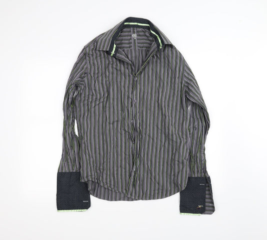 Burton Mens Grey    Button-Up Size M