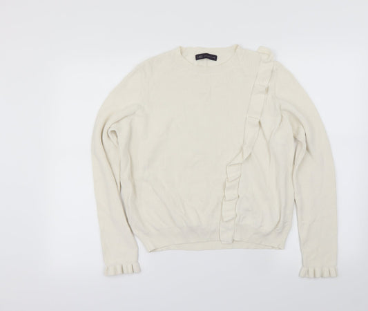 Marks and Spencer Womens Ivory   Pullover Jumper Size 18