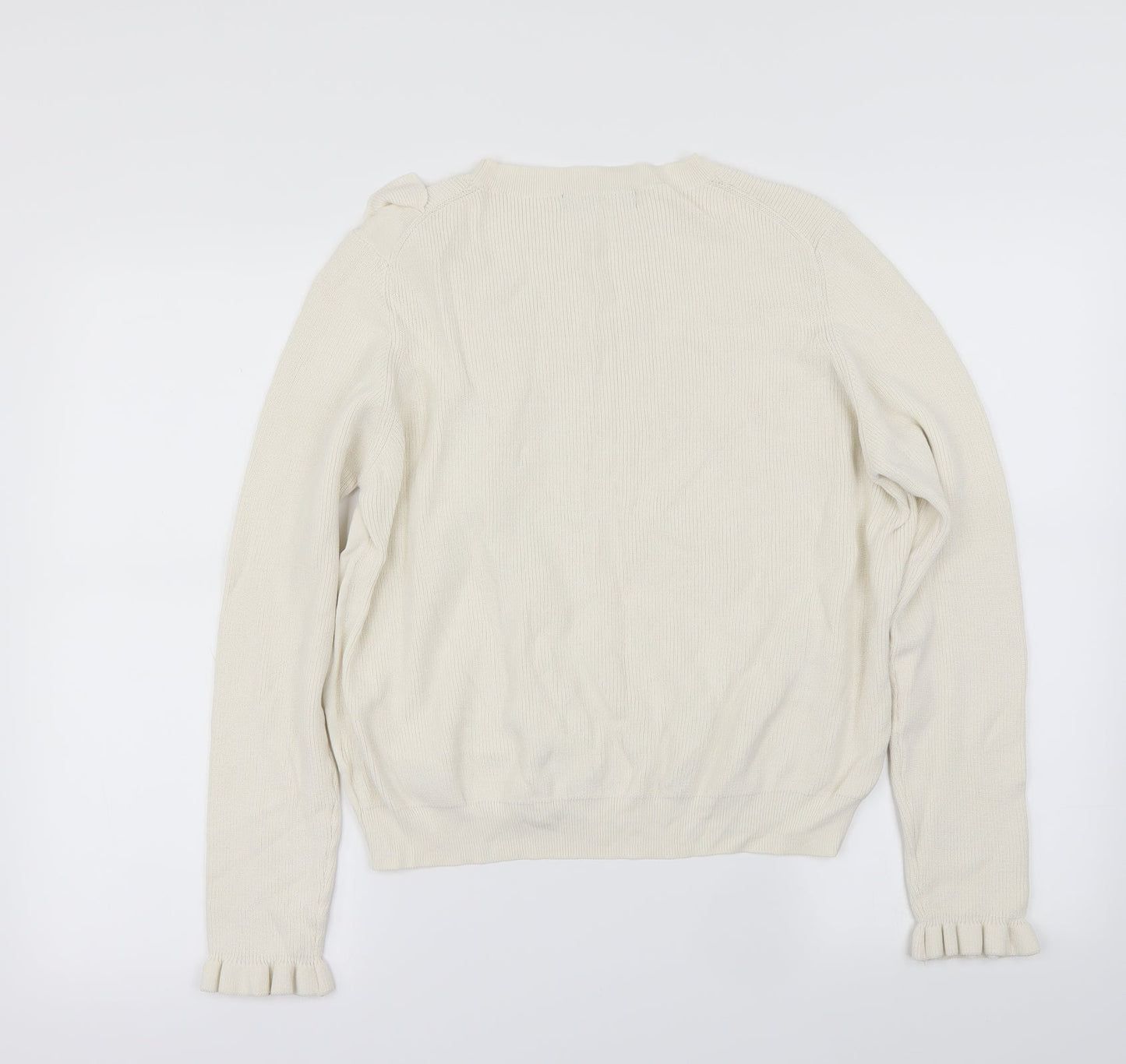 Marks and Spencer Womens Ivory   Pullover Jumper Size 18