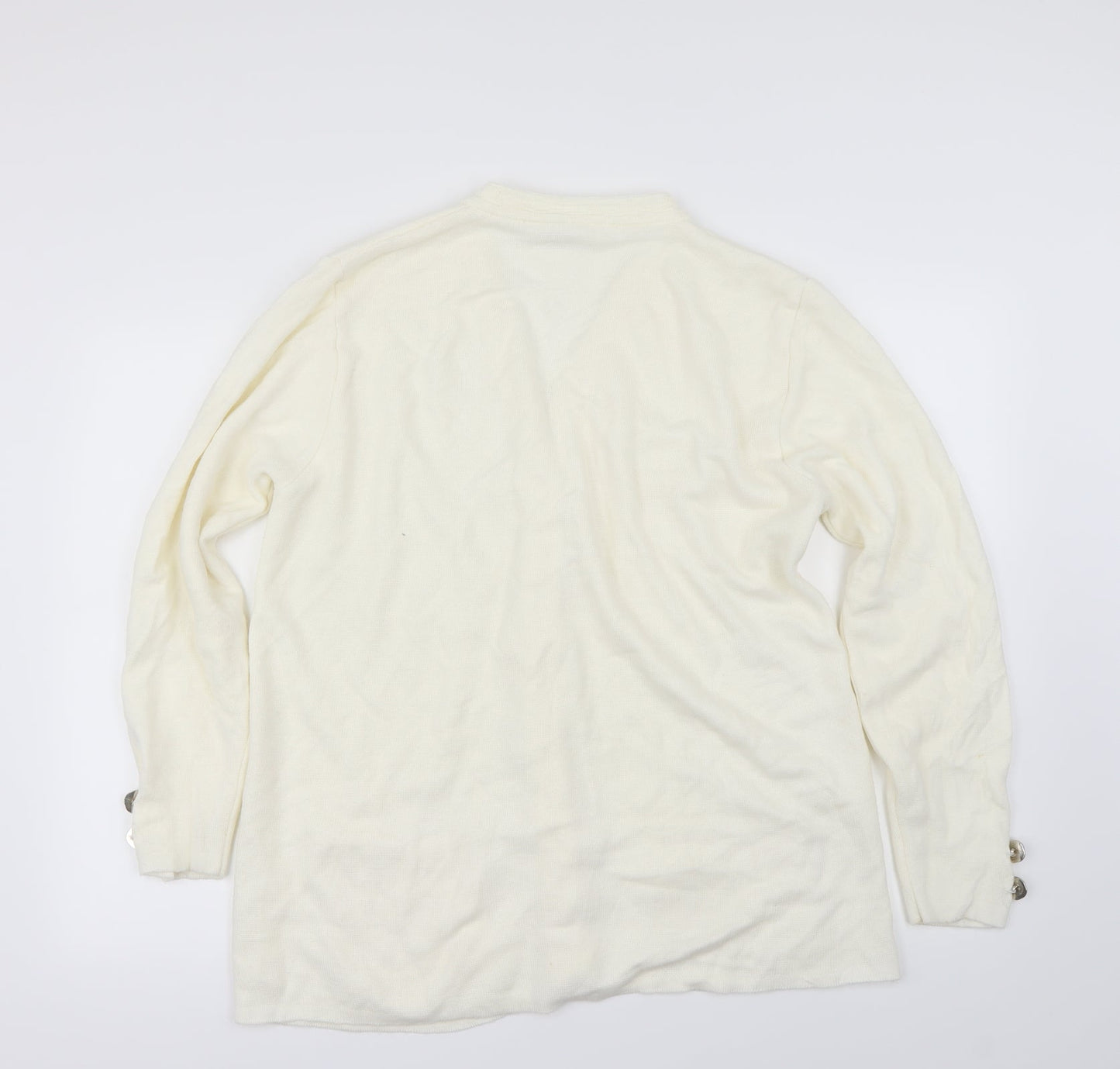 Classics Womens Ivory   Cardigan Jumper Size 14