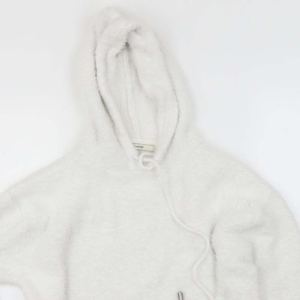 George Womens White   Pullover Jumper Size 8