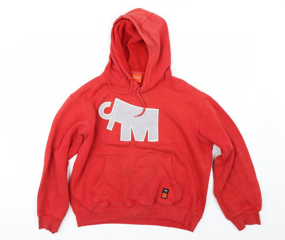 Front view of mammoet women’s orange jumper, size S