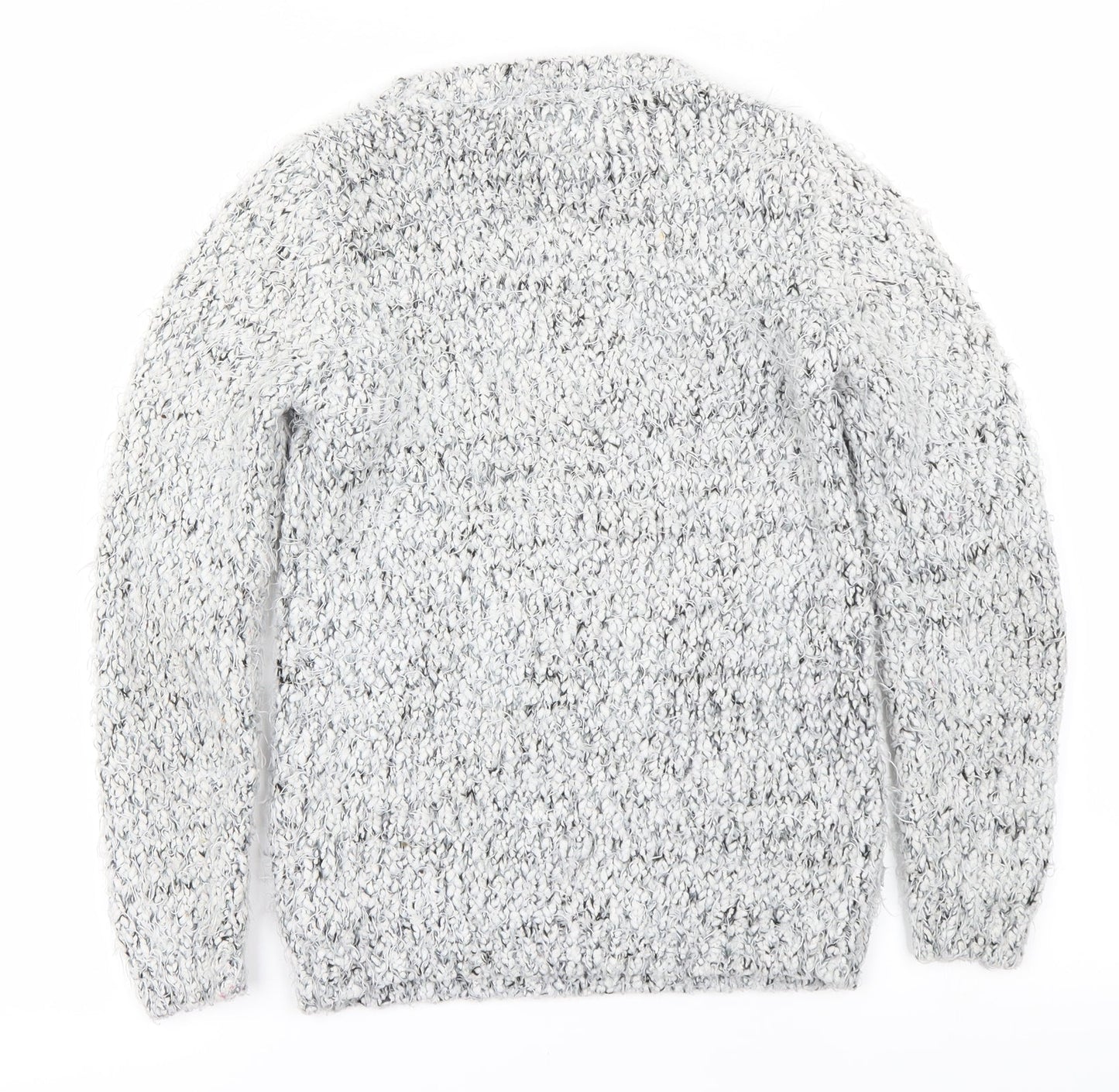 YD Girls Grey Houndstooth  Pullover Jumper Size 10-11 Years