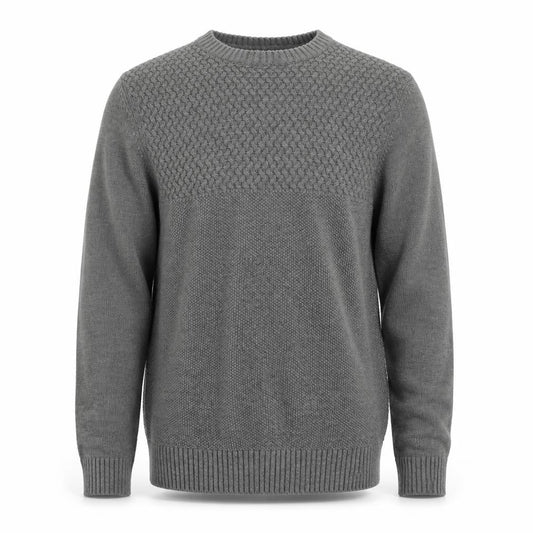Front view of Next men’s grey jumper, size M