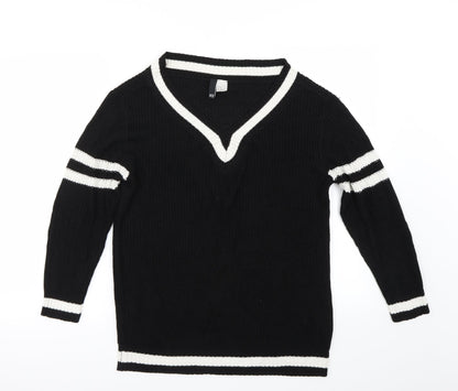 Additional front view of H&M women’s black jumper, size XS