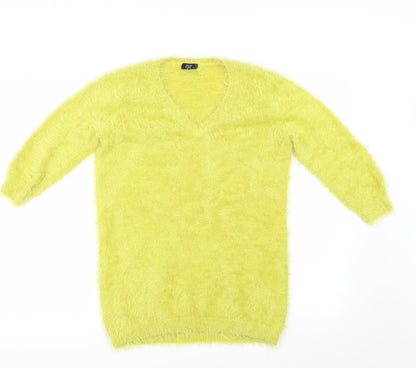 Additional front view of F&F women’s green jumper, size UK 12