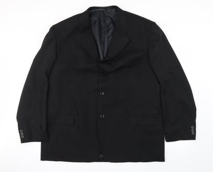 Additional front view of Prewron men’s black jacket blazer, size 42