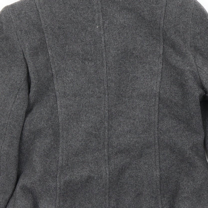 Brand and care label for Richards women’s grey jacket coat, size UK 10