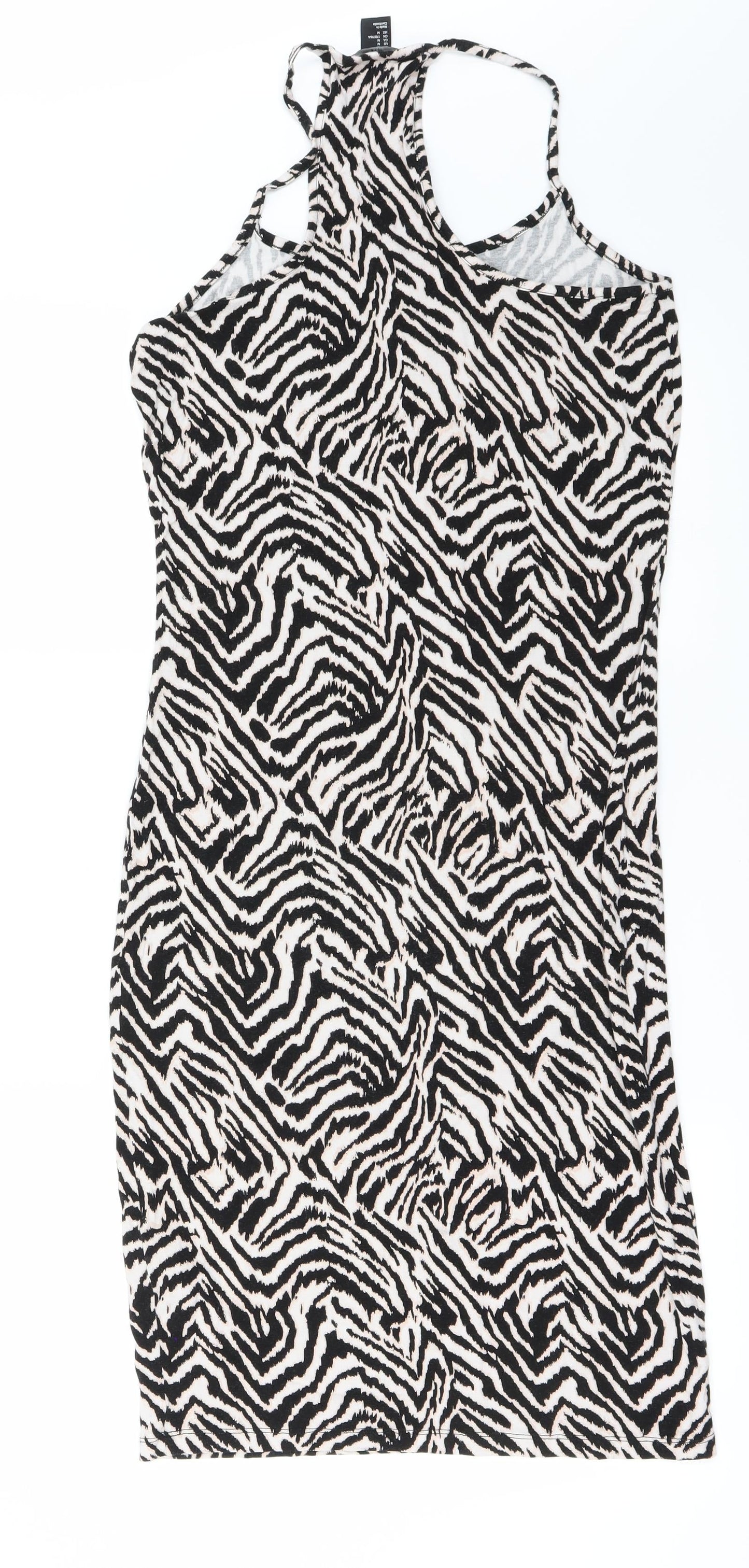 H&M Womens Multicoloured Animal Print  Fit & Flare  Size M