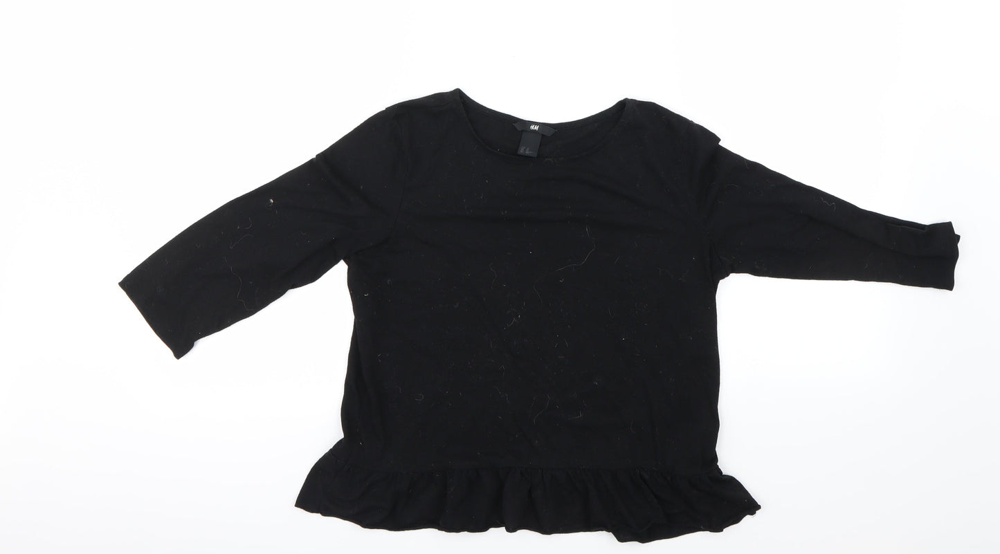H&M Womens Black   Basic T-Shirt Size XS