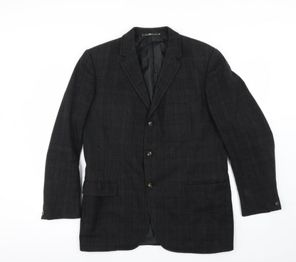 Additional front view of Preworn men’s brown jacket blazer, size 34
