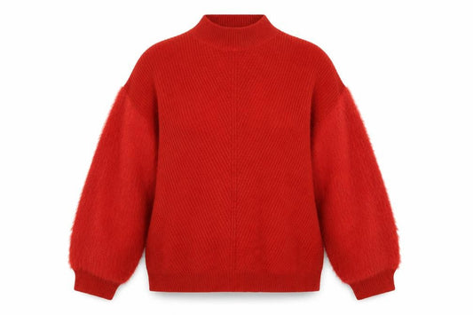 Front view of Primark women’s red jumper, size XL