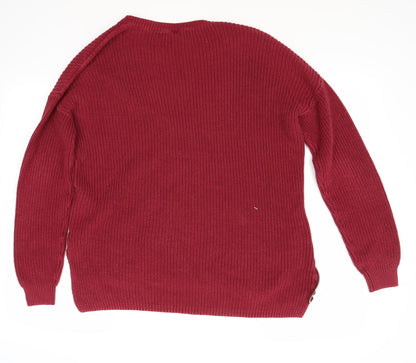 Back view of H&M women’s red jumper, size S