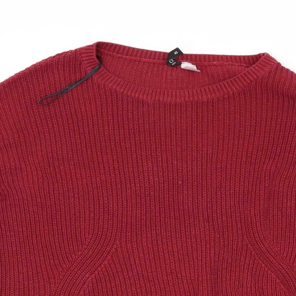 H&M Womens Red   Pullover Jumper Size S