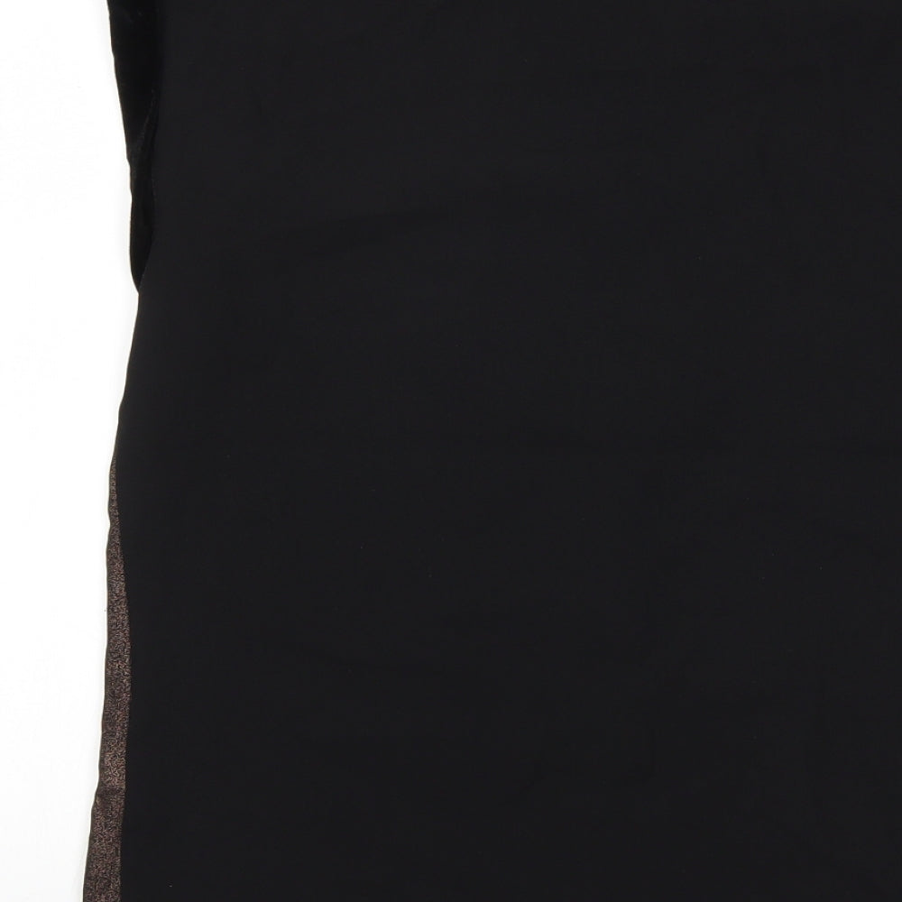 Oasis Womens Black   Basic T-Shirt Size 8