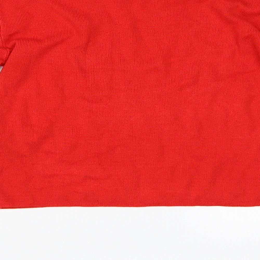 Pull&Bear Womens Red   Basic T-Shirt Size M