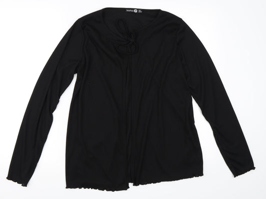 Boohoo Womens Black   Cardigan Jumper Size 12