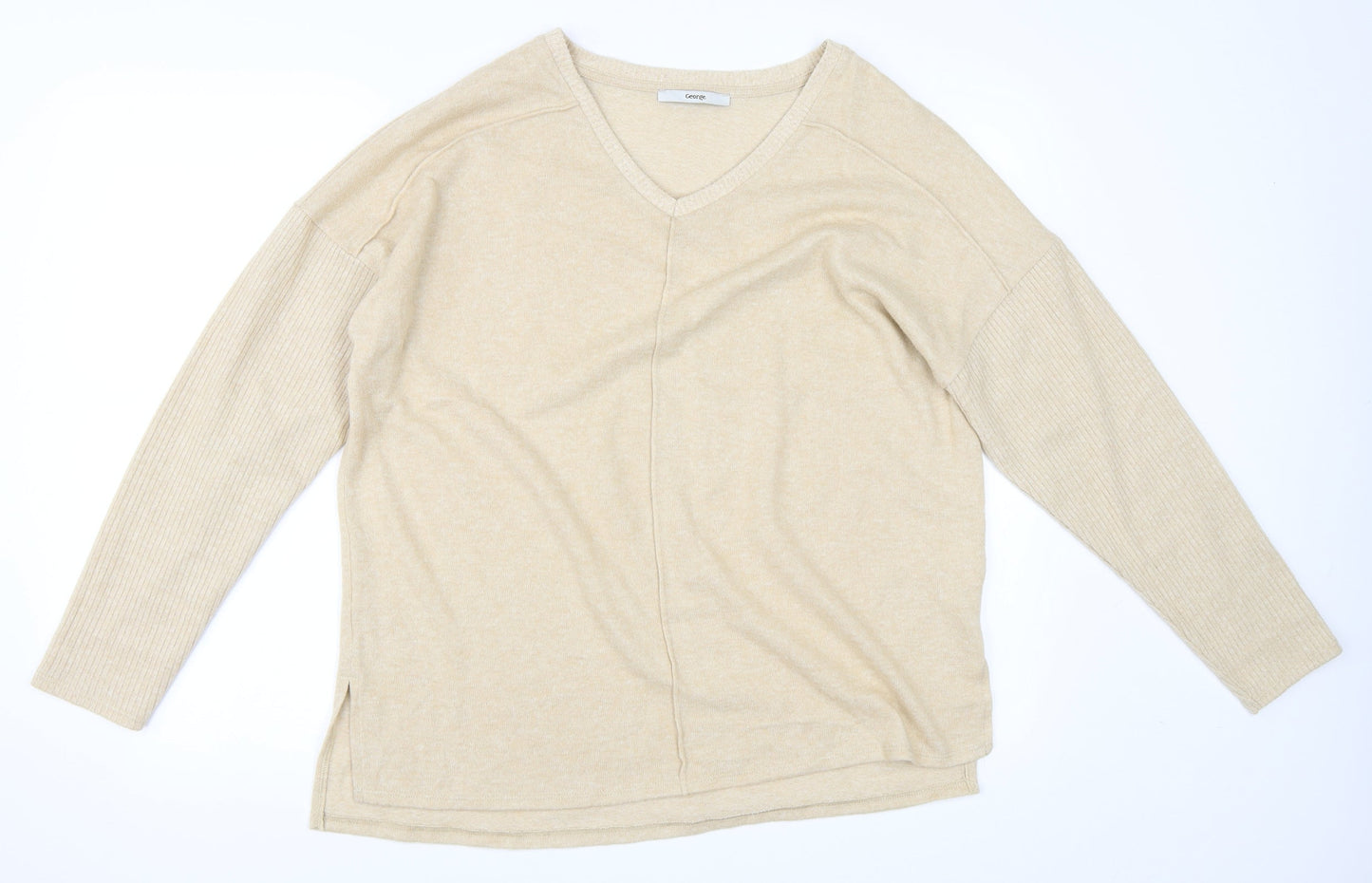 George Womens Beige   Pullover Jumper Size L