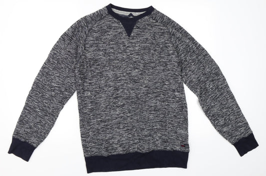 Easy Mens Blue   Pullover Sweatshirt Size S