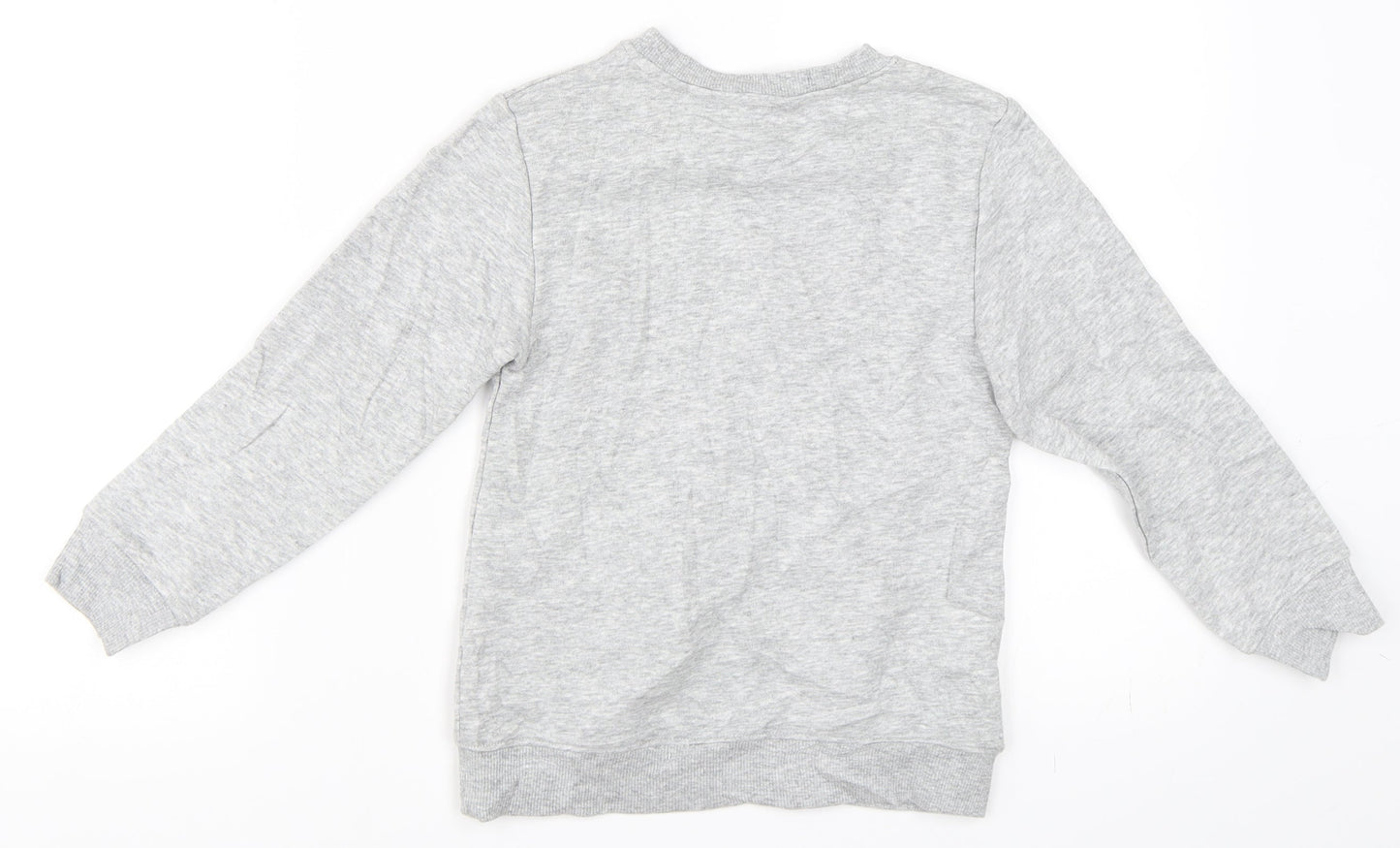 H&M Girls Grey   Pullover Sweatshirt Size 5-6 Years