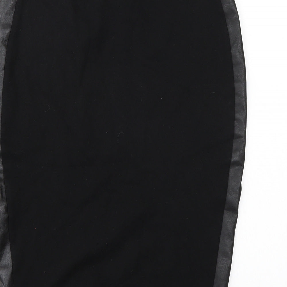 F&F Womens Black   Straight & Pencil Skirt Size 8