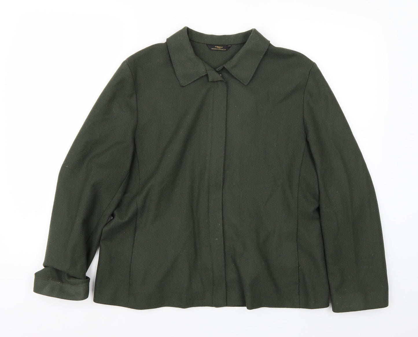 Marks and Spencer Womens Green   Jacket Blazer Size 16