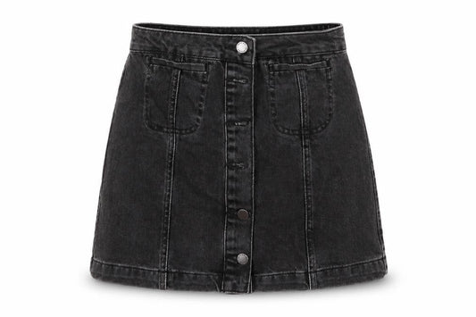 Topshop Womens Grey   A-Line Skirt Size 8
